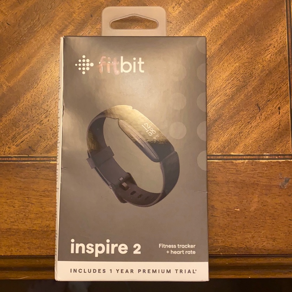 Black Fitbit inspire 2 fitness tracker and heart rate monitor new never opened